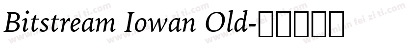 Bitstream Iowan Old字体转换